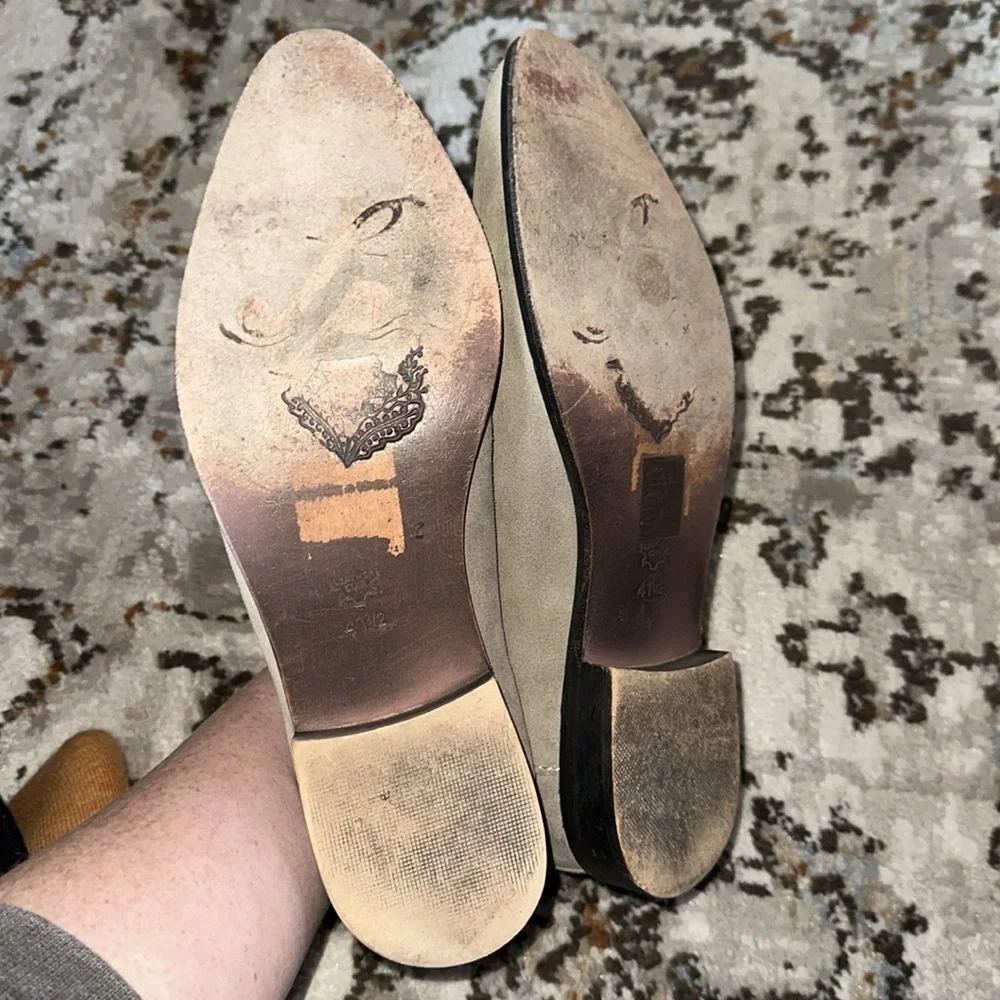 Free People Suede Slip On Loafers Size 10.5